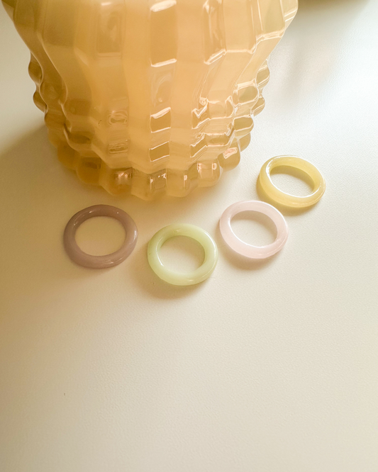 pastel dainty ring