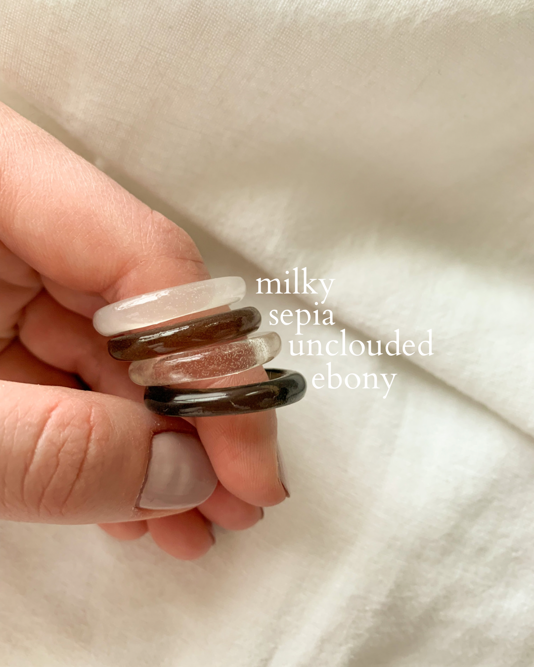 neutral dainty ring